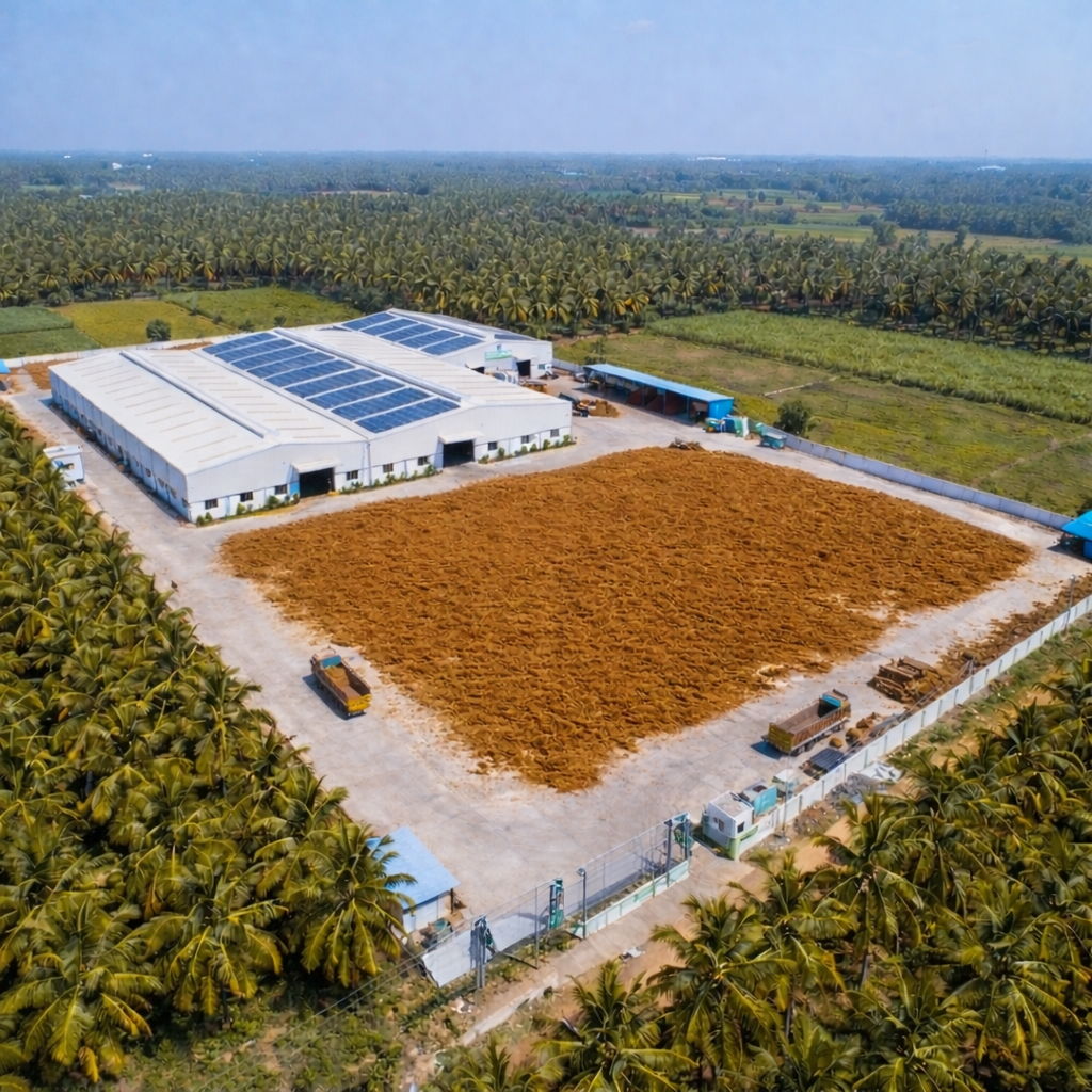 High-quality coir substrate production